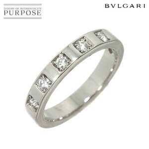  BVLGARY BVLGARI Marie mi-7 number ring diamond 5P Pt platinum ring Marry Me Ring 90229127