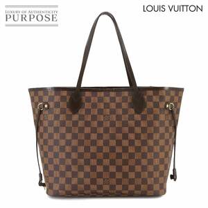 未使用 展示品 ルイ ヴィトン LOUIS VUITTON ダミエ ネヴァーフル MM トート バッグ エベヌ スリーズ N51105 ブラウン 90233805