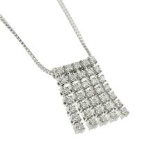 タサキ TASAKI ダイヤ 1.31ct ネックレス 45cm K18 WG ホワイトゴールド 750 田崎真珠 Diamond Necklace 90229763_画像3