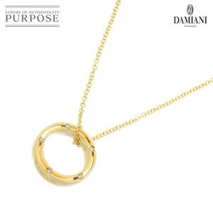 ダミアーニ DAMIANI ディサイド ダイヤ 10P ロング ネックレス 80cm K18 YG イエローゴールド 750 Necklace 90229840