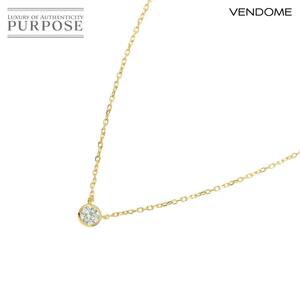  Vendome Aoyama Vendome Aoyama diamond 0.123ct колье 40cm K18 YG желтое золото 750 Diamond Necklace 90229801