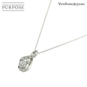 Vendome Aoyama Vendome Aoyama diamond 0.086ct E/VS2/EX 0.04ct колье 43cm Pt Diamond Necklace [ сертификат . заключение эксперта ] 90229902