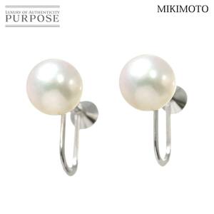  Mikimoto MIKIMOTO Akoya жемчуг 7.9mm серьги K18 WG белое золото 750 жемчуг Akoya Pearl Earrings 90228289