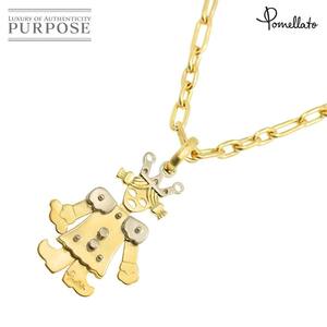  Pomellato Pomellato Queen колье 51cm K18 YG WG желтый белое золото 750 Necklace 90209526