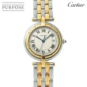  Cartier Cartier bread tail Vendome LM combination Vintage men's wristwatch Date K18YG quartz Phantere Vendome 90229121