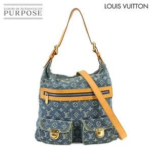 ルイ ヴィトン LOUIS VUITTON モノグラム デニム バギー GM 2way ショルダー バッグ キャンバス ブルー M95048 Buggy GM 90233226