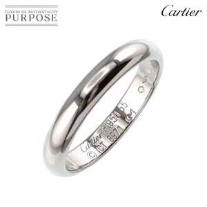 カルティエ Cartier 1895 クラシック #55 リング 幅3.5mm Pt プラチナ 指輪 Classic Ring 90229708