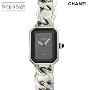 シャネル CHANEL プルミエール Lサイズ H0452 ヴィンテージ レディース 腕時計 ブラック クォーツ ウォッチ Premiere 90234202