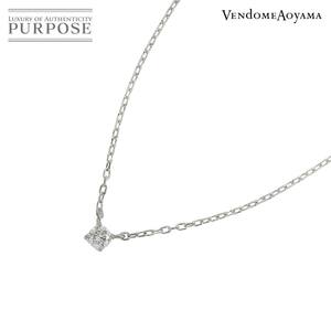  Vendome Aoyama Vendome Aoyama cattle diamond 0.06ct колье 40cm Pt платина Diamond Necklace[ сертификат имеется ] 90229984