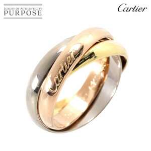 カルティエ Cartier トリニティ MM #50 リング K18 YG WG PG 3連 スリーゴールド 3カラー 750 指輪 Trinity Ring 90232544