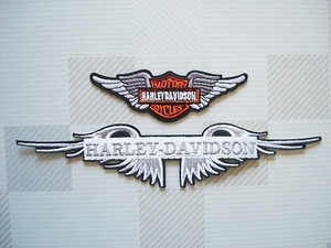 ** новый товар! Harley Davidson утюг вышивка нашивка 2 шт. комплект |L размер &M размер **