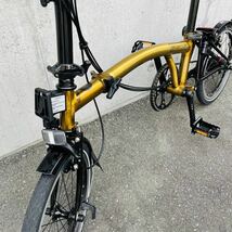 限定 レア BROMPTON 20 YEARS IN ASIA GOLD BLACK E.D M6L ブロンプトン アジア限定モデル ゴールド 折畳自転車 世界限定1000台 国内200台_画像7