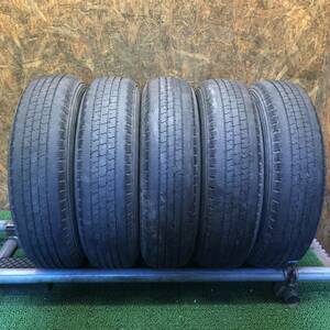 DUNLOP　SPLT33M　175/80R15　101/99L　LT　極上バリ山5本価格　G-383　福岡　★引き取り大歓迎★格安サービス品★早い者勝ち★