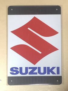 【 SUZUKI スズキ 】☆ 昭和☆ レトロ ☆ ブリキ看板 ☆