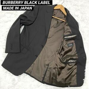 BURBERRY BLACK LABEL バーバリーブラックレーベル ストライプ テーラードジャケット ノバチェック 38 Lサイズ MADE IN JAPAN 日本製