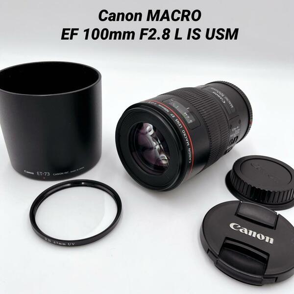入手困難 Canon キャノン MACRO EF 100mm F2.8 L IS USM マクロレンズ EF-73 フィルターレンズ 一眼レフレンズ