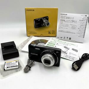 箱付 完品 FUJIFILM FINEPIX 富士フィルム ファインピクス JZ100 ブラック コンデジ 初心者 オススメ 運動会 コンパクトデジタルカメラ