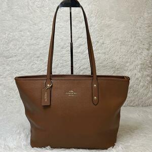 COACH コーチ トートバッグ ショルダーバッグ A4 ブラウン 肩掛け ビジネスバッグ 就活 通勤通学 旅行 出張 教科書 ファイル