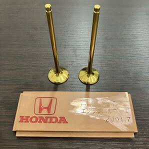 #4288【激レア】HONDA ホンダ 本田 エンジン バルブ 置物 飾り メッキ 金メッキ ゴールド の画像1