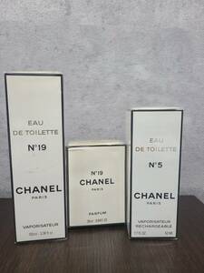 #3922 【未開封】CHANEL　シャネル　香水　N゜5　50ml　N゜19　100ml　N゜19　28ml　フレグランス　パフューム　3本セット