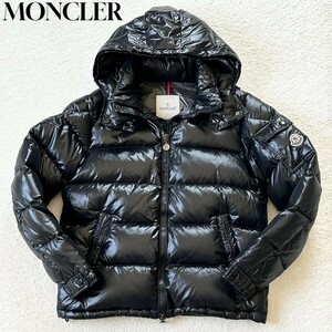 1 jpy ~ ultimate beautiful goods MONCLER Moncler MAYAmaya down jacket badge black black 2 size M