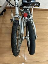 バイク技術研究所 YS-22E-01 アルミ 折りたたみ 電動アシスト自転車 ミニベロ 前16後14インチ 2400mAh _画像9