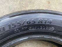 bridgestone ブリジストン 155/65R14 75s 2020 タイヤ2本セット 中古 引き取り対応_画像7