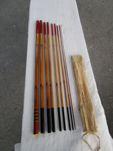  peace rod * bamboo rod . becomes block * higashi work angle higashi work 9 -piece ... rod rare rod . attaching 