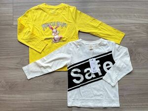 ☆新品☆キッズ 長袖コットンTシャツ 2枚セット♪120cm 女の子 bee