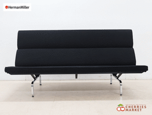 ◆希少◆ Herman Miller ハーマンミラー イームズ ソファ コンパクト 3Pソファ 3人掛けソファ ミッドセンチュリー 折りたたみ