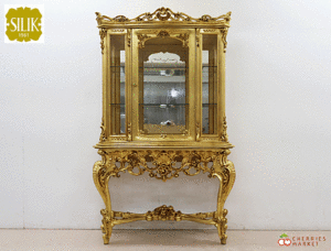 * exhibition goods * highest peak SILIKsilik console cabinet display shelf ro here style Gold cat legs 224 ten thousand * delivery region necessary consultation *