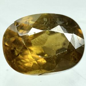 〔天然スフェーン 1.596ct〕M 約8.06×5.99mm ルース 裸石 宝石 ジュエリー sphene jewelry