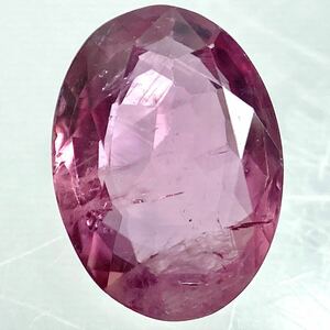 〔天然ピンクサファイア 0.749ct〕m約6.92×5.05mm ルース 裸石 宝石 ジュエリー pink sapphire corundum コランダム