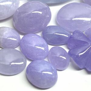 〔天然ラベンダー本翡翠おまとめ120ct〕m ルース 裸石 宝石 ジュエリー jewelry ジェイダイト lavender jadite jade ヒスイ ひすい 