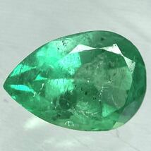 〔天然エメラルド0.476ct〕m 約6.37×4.40mmソーティング付 ルース 裸石 宝石 ジュエリーjewerly emerald テDC0_画像1