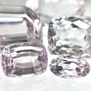 〔天然クンツァイト6点60ctおまとめ〕mルース 裸石 宝石 ジュエリー jewelry quartz 