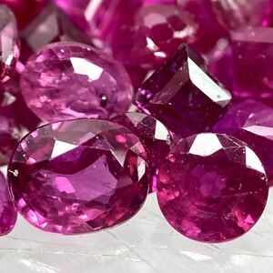 〔天然ルビーおまとめ〕J 重量約50ct 裸石 宝石 Ruby ruby コランダム 紅玉 jewelry ジュエリー DD5 ②