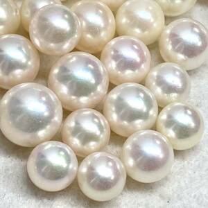 〔本真珠おまとめ500ct〕J 約100g 約7.0-10.0mmパール 裸石 宝石 ジュエリー jewelry pearl ②