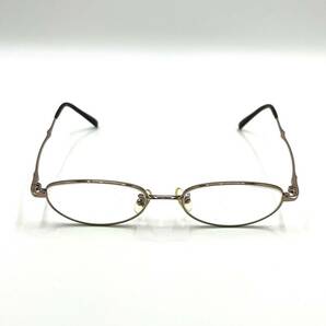 TAKEO KIKUTHI タケオキクチ オーバル 眼鏡 ブラウン系フレーム チタン メンズ