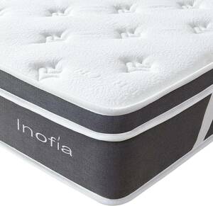 Inofia mattress Queen height repulsion mattress extremely thick 25CM bed mattress pocket coil anti-bacterial deodorization processing height ventilation ( sense of stability. exist a little ..)