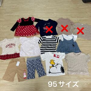 子供服　95サイズ　女の子　まとめ売り　夏服　保育園　ディズニー　スヌーピー