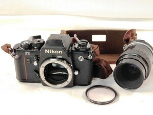 Y318★Nikon/ F3/一眼レフフィルム式カメラ/マニュアルレンズ/Micro-NIKKOR 55mm/2点セット/ニコン/送料590円～