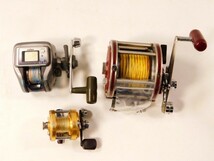 Y500★ダイワ 他/ベイトリール/リール/3点セット/Daiwa/CORONET 100/TANASENSOR-S 200D X 早技/ RYOBI /ADVENTURE SD101/送料590円〜_画像1