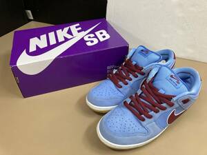 S153[08]S45(靴) 中古 NIKE SB DONK LOW PRO Philadelephia Philleis DQ4040-400 29㎝ バラーブルー/ホワイト/チームマルーン 5/23出品