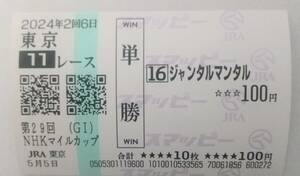 24年　NHKマイルC　ジャンタルマンタル　現地的中　スマッピー投票版