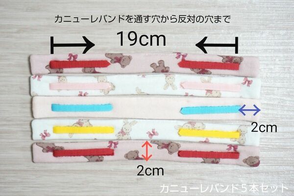 カニューレバンド５本セット(19cm)