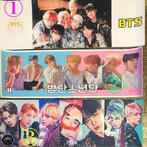 【新品】BTS 防弾少年団　ペナント　タペストリー　垂れ幕　オールショット　各1点ずつ　KPOP 応援グッズ