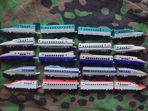  out of print Plarail advance Shinkansen 5 kind set 500 series,700 series,H5,E2,E6 operation verification settled box less scratch dirt equipped present condition priority 