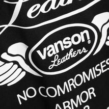 VANSON ドライメッシュ 半袖 Tシャツ VS21804S ブラック×ホワイト【Lサイズ】バンソン_画像8
