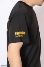 VANSON ドライメッシュ 半袖 Tシャツ VS21804S ブラック×イエロー【2XLサイズ】バンソン_画像9